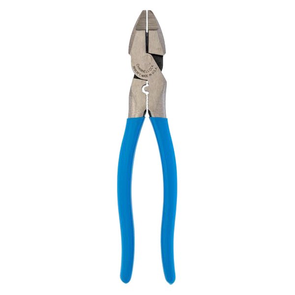Channellock® - 9-1/2" Dipped Handle Round Jaws Fish Tape Puller Crimper Linemans Pliers