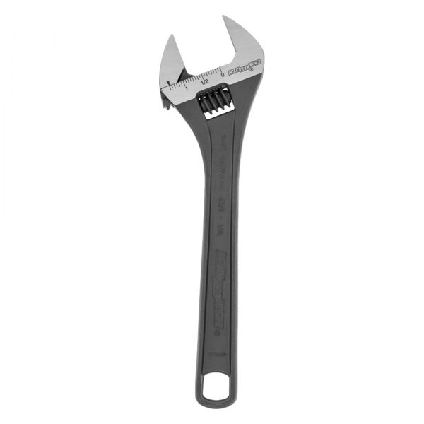 Channellock® - 1-3/8" x 10" OAL Black Oxide Plain Handle Adjustable Wrench