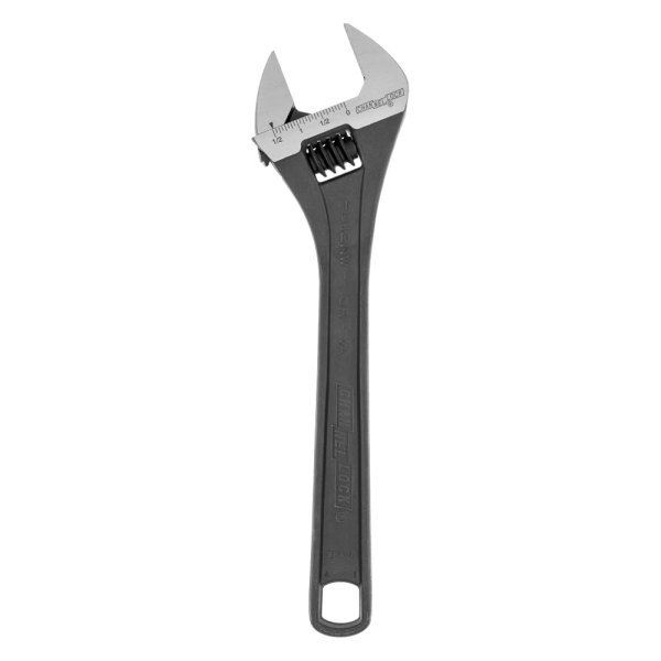 Channellock® - 1-1/2" x 12" OAL Black Oxide Plain Handle Adjustable Wrench