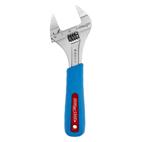 Channellock® - Code Blue™ Wideazz™ 1-1/2" x 8-1/2" OAL Slim Jaw Multi Material Handle Adjustable Wrench