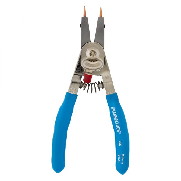 Channellock® - 11-piece 90° Straight & Bent 0.023" to 0.047" Replaceable Tips Internal/External Spring Loaded Quick-Switch Snap Ring Pliers Kit
