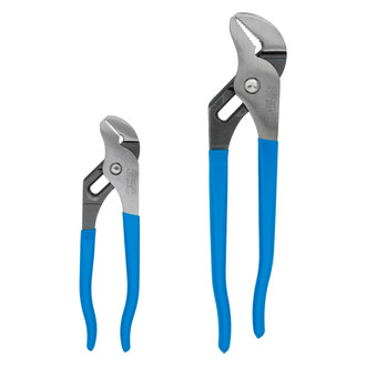 Channellock® - 2-piece 6-1/2" to 9-1/2" Straight Jaws Dipped Handle Tongue & Groove Pliers Set