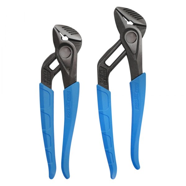 Channellock® - Speedgrip™ 2-piece 8" to 10" Straight Jaws Dipped Handle Reaming Tongue & Groove Pliers Set