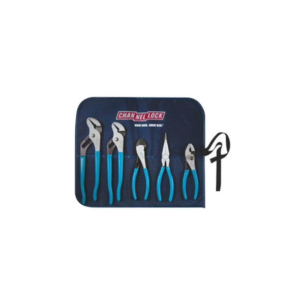 Channellock® - 5-piece 6-1/2" to 10" Dipped Handle Professional Mixed Pliers Set