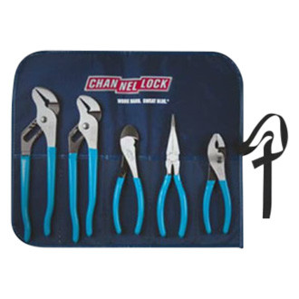 Channellock® - 5-piece 6-1/2" to 10" Dipped Handle Professional Mixed Pliers Set
