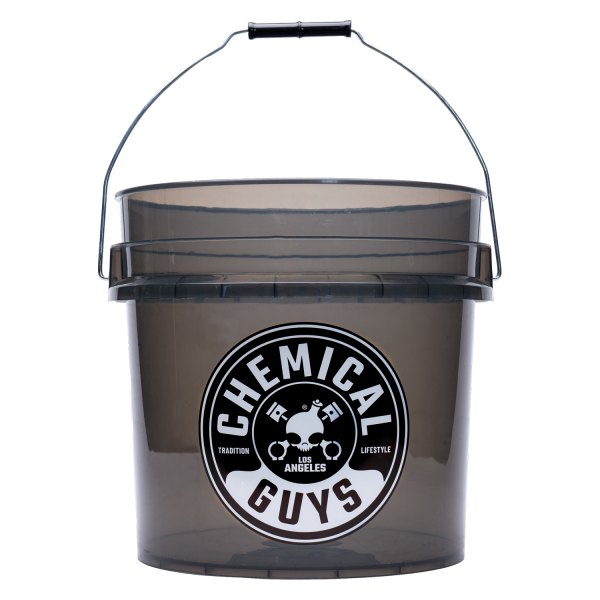 Chemical Guys® - 4.25 gal Smoked Obsidian Black Heavy Duty Ultra Clear Detailing Bucket