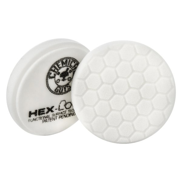 Chemical Guys® - Hex-Logic 4" Foam White Light-Medium Hook-and-Loop Polishing Pad