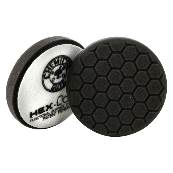 Chemical Guys® - Hex-Logic 4" Foam Black Soft Hook-and-Loop Polishing Pad