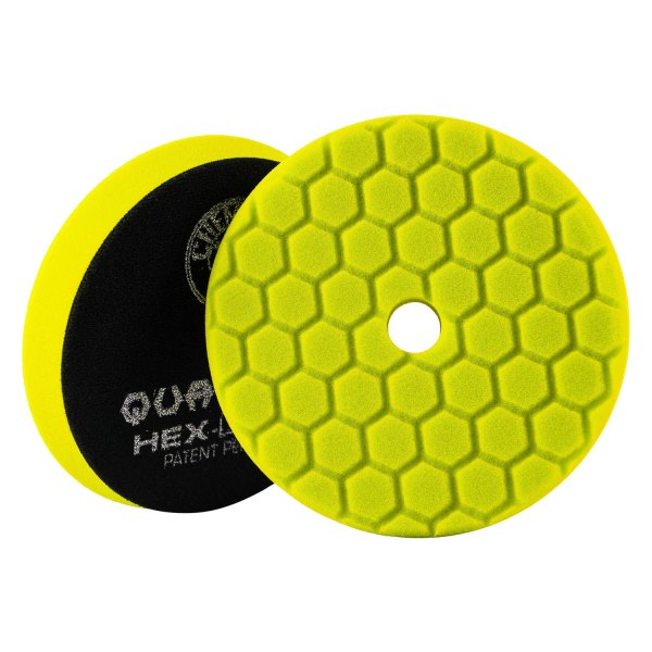Chemical Guys® - Quantum Hex-Logic 5-1/2" Foam Yellow Heavy Cutting Hook-and-Loop Pad