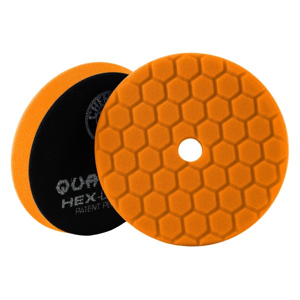 Chemical Guys® - Quantum Hex-Logic 6-1/2" Foam Orange Medium-Heavy Cutting Hook-and-Loop Buffing Pad