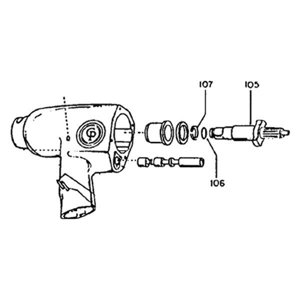 Chicago Pneumatic® - 1/2" Drive Anvil Shank for Air Impact Wrench