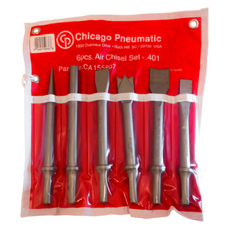 Chicago Pneumatic® - 6-Piece .401 Parker Shank Chisel Set