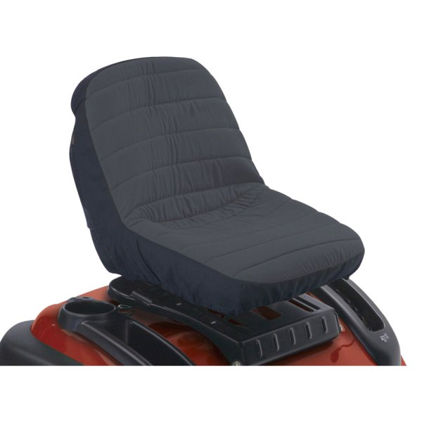 Classic Accessories® - Deluxe™ 14.5" L x 19" W x 12" H Black/Gray Fabric Small Water Resistant Tractor Seat Cover