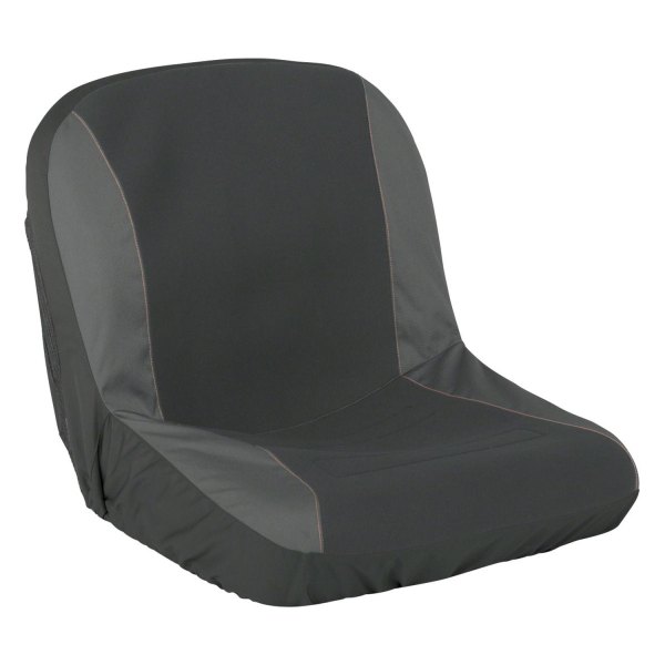 Classic Accessories® - 18.5" L x 19" W x 18" H Black/Gray Fabric Large Water Resistant Paneled Tractor Seat Cover