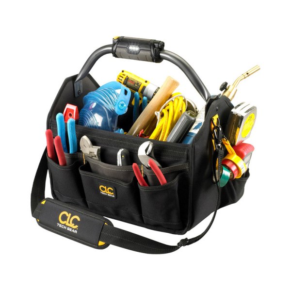 CLC Work Gear® - Tech Gear™ 22-Pocket Tool Tote with LED Lighted Handle