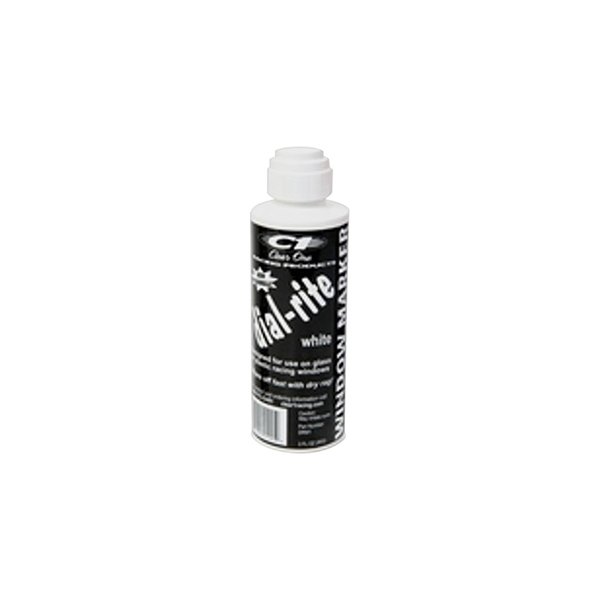 Clear 1 Racing® - 3 oz. White Dial-Rite Window Marker