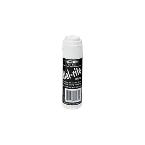 Clear 1 Racing® - 1 oz. White Dial-Rite Window Marker