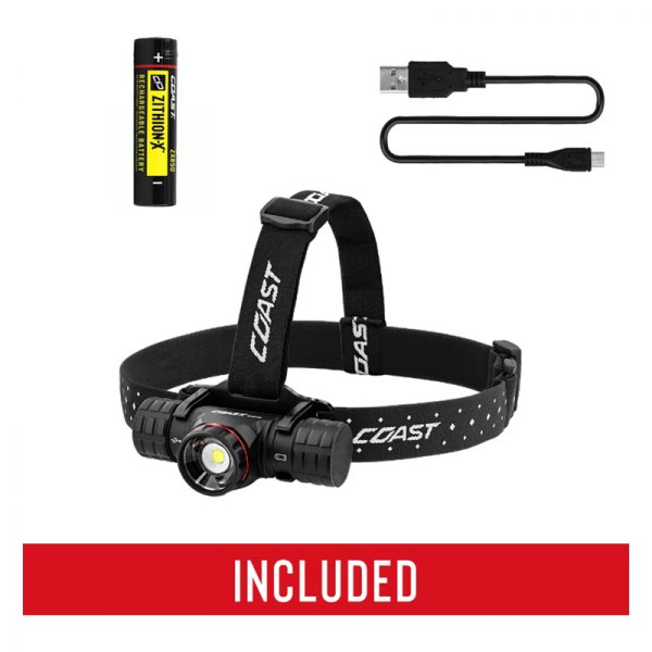 Coast® 30344 - 2000 lm Multipurpose Black LED Headlamp - TOOLSiD.com