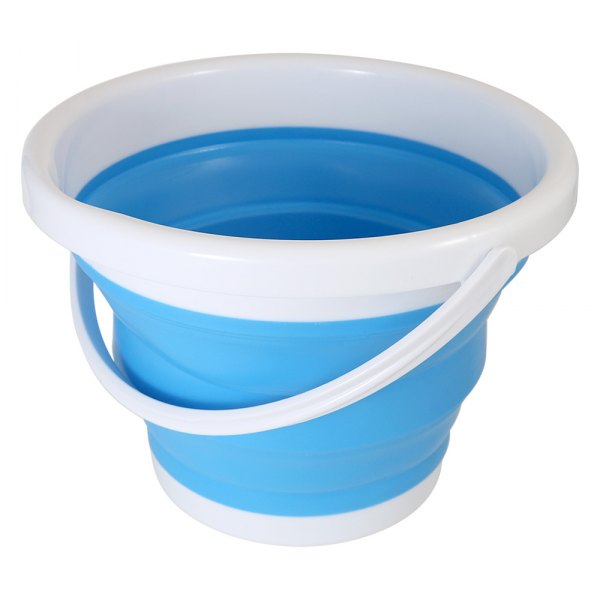 Coghlans® - 1.3 gal White/Blue Collapsible Bucket