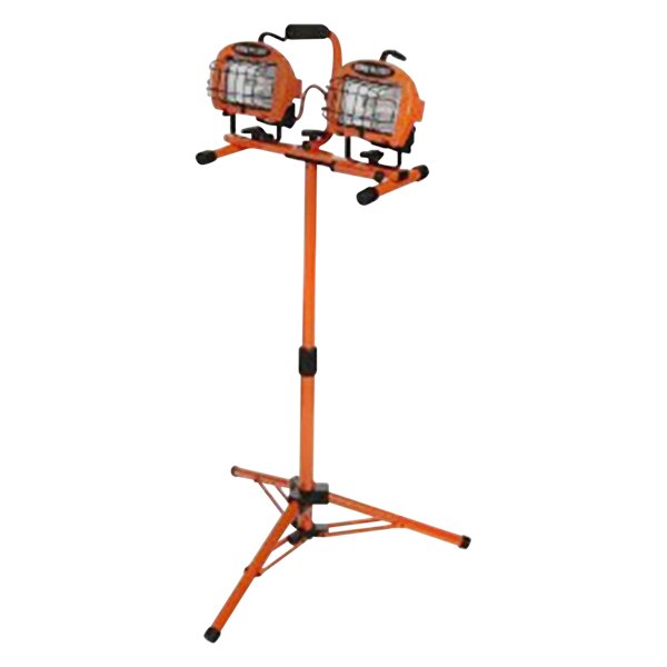 Coleman Cable® - Contractor™ 500 W Halogen 2-In-1 Twin Tripod Work Light and Sled Base