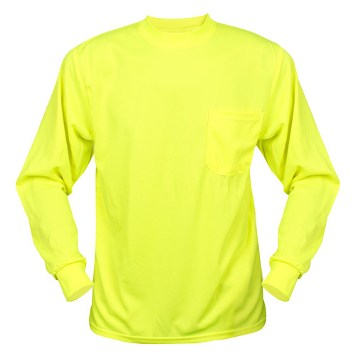 Safety Yellow Long Sleeve T Shirts 