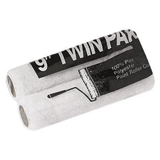 Corona Brush® - Twin Paks™ 9" x 3/8" White Polyester Paint Roller Cover (2 Pieces)