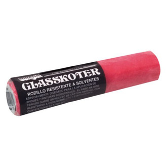 Corona Brush® - Glasskoter™ 4" x 1/8" Red Mohair Paint Roller Cover