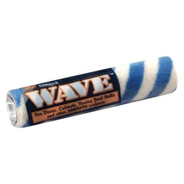 Corona Brush® - Wave™ 4" x 1/4" White/Blue Mohair Paint Roller Cover