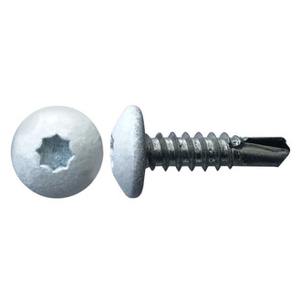 Global Link® - #10 x 3/4" White Star Truss Head SAE Screws (500 Pieces)
