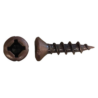 Global Link® SP-658OQDT17SB-500 - #6 x 5/8" Bronze Square Recess Oval Head SAE Screws (500 Pieces)