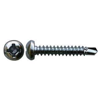 Global Link® - #8 x 1" Zinc Square Recess Pan Head SAE Screws (500 Pieces)