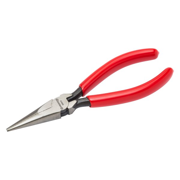 Crescent® - 6-5/8" Box Joint Straight Jaws Dipped Handle Electrical Knurled Needle Nose Pliers