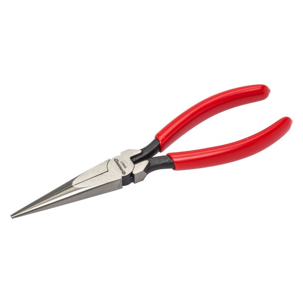 Crescent® - 7-1/2" Box Joint Straight Jaws Dipped Handle Electrical Knurled Needle Nose Pliers