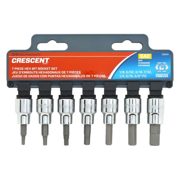 Crescent® - 3/8" Drive Bit Socket Set 7 Pieces