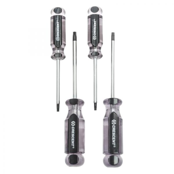 Crescent® - 4-piece T15 to T30 Dipped Handle Torx Screwdriver Set