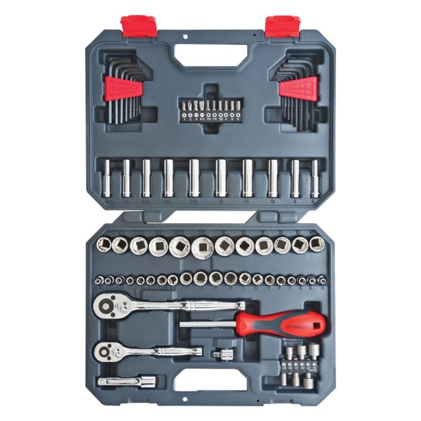 Crescent® - 84-piece Mechanics Tool Set in Blow Mold Storage/Carrying Case