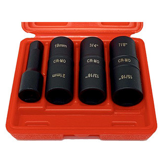 CTA® - 1/2" Drive SAE/Metric 6-Point Standard Flip Impact Socket Set (4 Pieces)