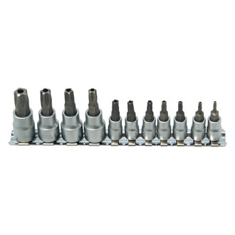 CTA® - Mixed Drive Size Torx Plus (TR) Bit Socket Set 11 Pieces