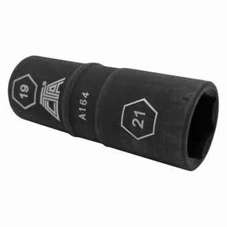 CTA® - 1/2" Drive 19 mm x 21 mm 6-Point Standard Thin-Wall Flip Impact Socket