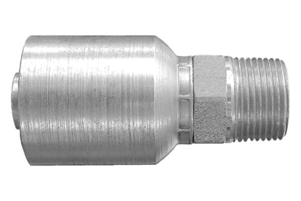 Dayco® - BW/PG™ 1-1/4" x 4.24" Steel Straight Male NPTF Permanent Crimp Coupling