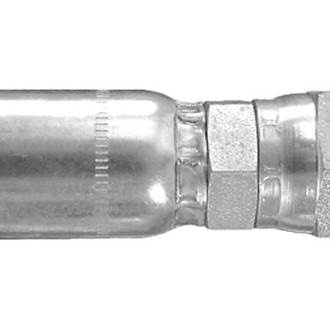 Dayco® - HY/DC™ 5/8" x 3.12" Steel Straight Female 37° Flare Swivel Permanent Crimp Coupling
