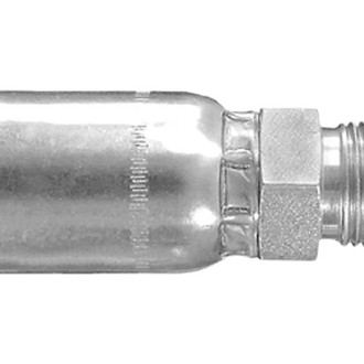 Dayco® - HY/DC™ 3/8" x 2.64" Steel Straight Male 37° Flare Permanent Crimp Coupling