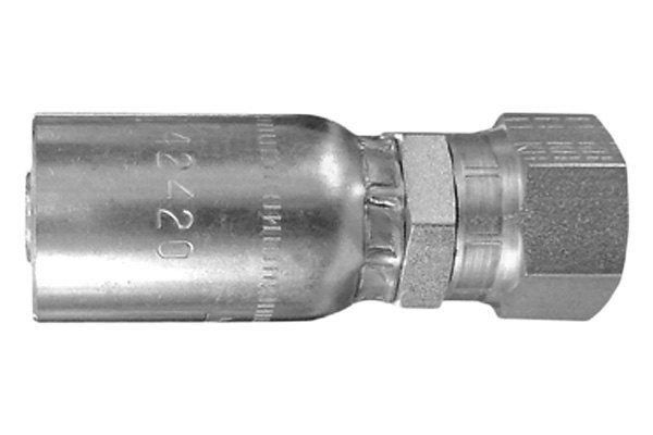 Dayco® - HY/DC™ 1/2" x 2.95" Steel Straight Female Swivel Face Seal Permanent Crimp Coupling with O-Ring
