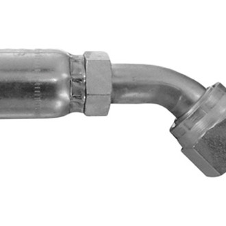 Dayco® - HY/DC™ 1" x 4.55" Steel 45° Bent Tube Female Swivel Face Seal Permanent Crimp Coupling with O-Ring