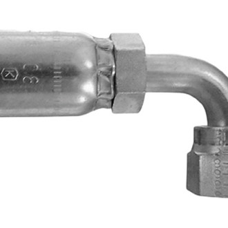 Dayco® - HY/DC™ 90° Bent Tube Female Swivel Face Seal Permanent Crimp Coupling with O-Ring