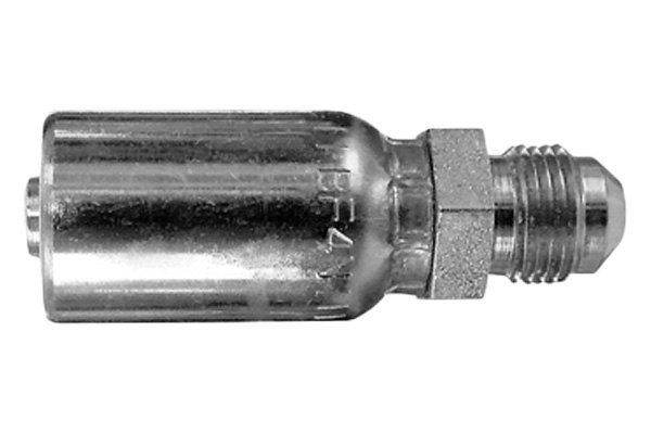 Dayco® - HY/DC™ 3/8" x 2.06" Steel Straight Male 45° Flare Permanent Crimp Coupling