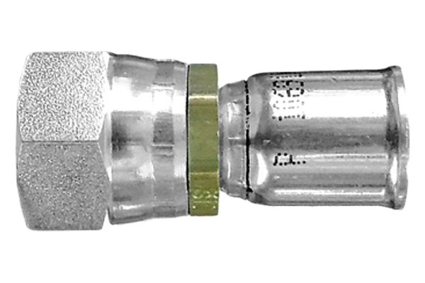 Dayco® - 91N™ 1/2" x 2.03" Brass and Steel Female 37° Flare (JIC) Dual Seat Swivel PTFE Reusable Coupling