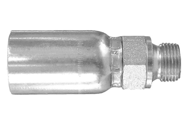 Dayco® - HY/DC™ 3/8" x 2.65" Steel Straight Male BSPP DIN 3852 Permanent Crimp Coupling