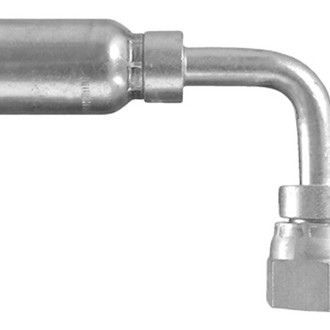 Dayco® 116330 - HY/DC™ 1/4" x 3.07" Steel 90° Bent Tube Female 24°/60° Cone Seat Swivel Universal Permanent Crimp Coupling