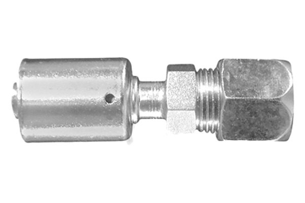 Dayco® - 5/16" x 5/8"-18 Steel Straight Compression Fitting Repairs Standard Tubing Coupling